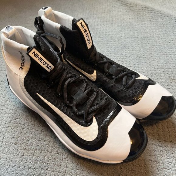 Nike Size 8-Alpha Huarache Elite Baseball Cleats Shoes High top NEW - Picture 1 of 8